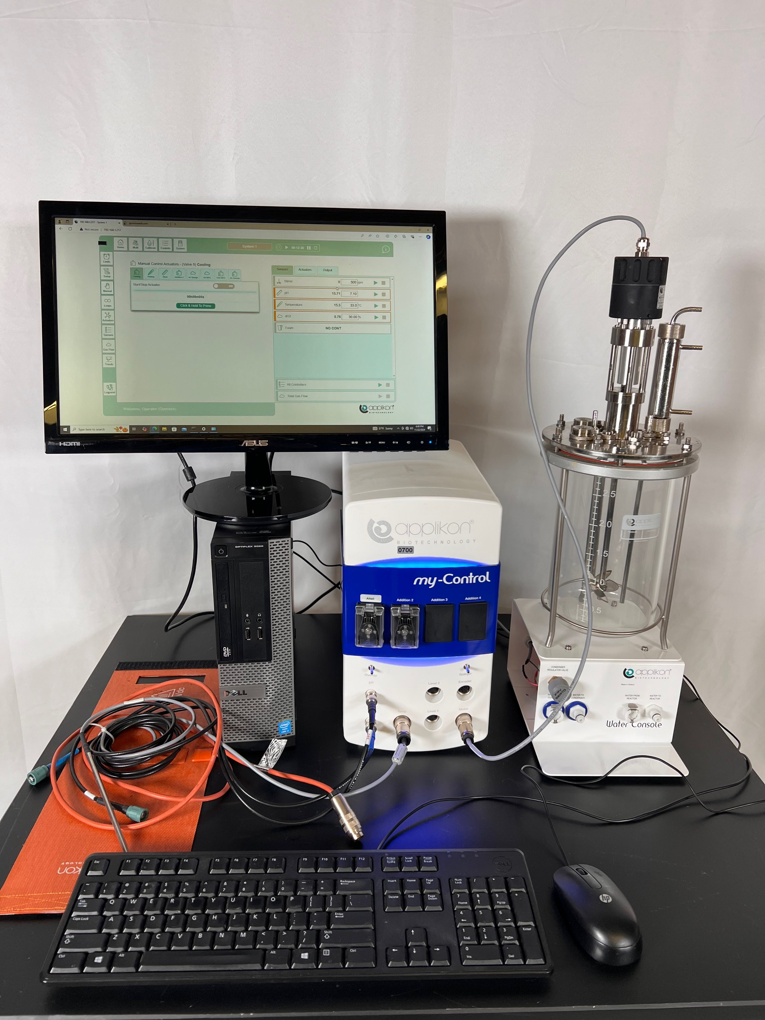 Applikon 2019 my-Control 2 L Small Scale Bioreactor for Cell Culture w/ Computer 